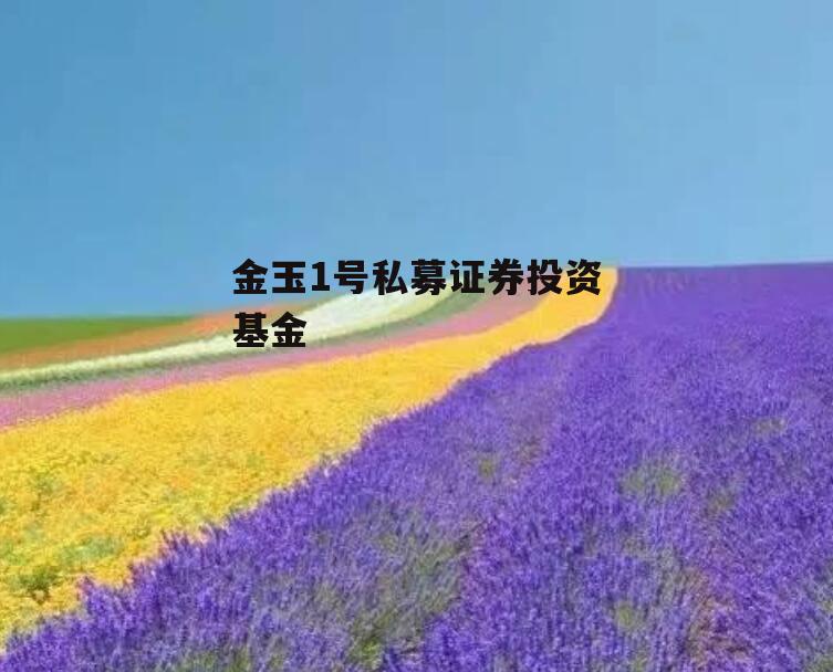 金玉1号私募证券投资基金