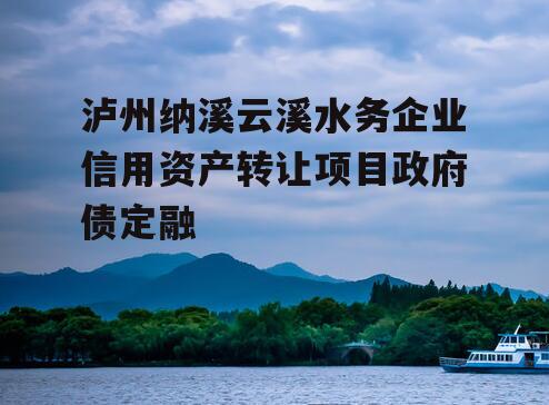 泸州纳溪云溪水务企业信用资产转让项目政府债定融