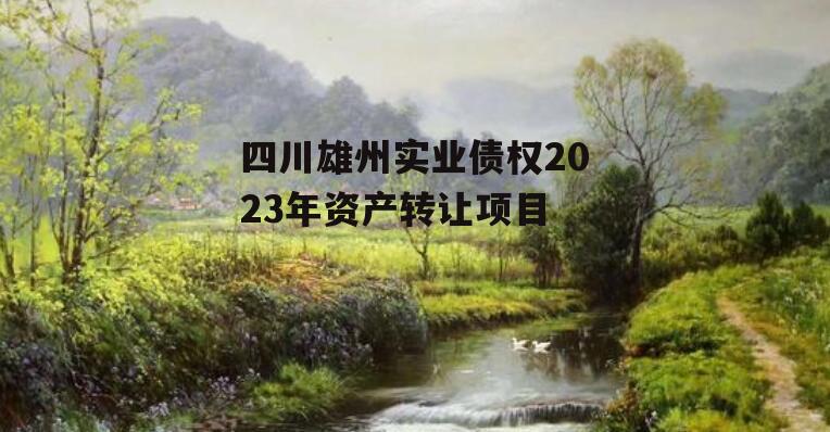 四川雄州实业债权2023年资产转让项目