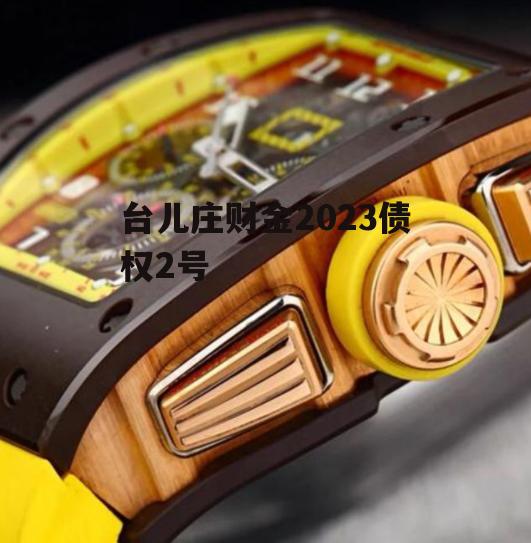 台儿庄财金2023债权2号