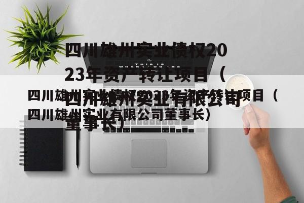 四川雄州实业债权2023年资产转让项目（四川雄州实业有限公司董事长）