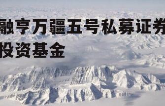 融亨万疆五号私募证券投资基金
