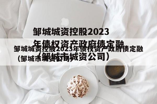 邹城城资控股2023年债权资产政府债定融（邹城市城资公司）