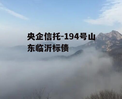 央企信托-194号山东临沂标债