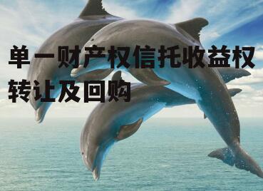 单一财产权信托收益权转让及回购
