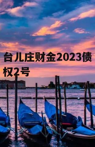 台儿庄财金2023债权2号