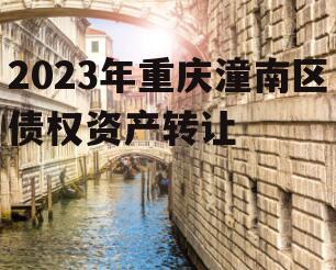 2023年重庆潼南区债权资产转让