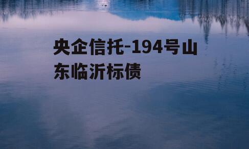 央企信托-194号山东临沂标债