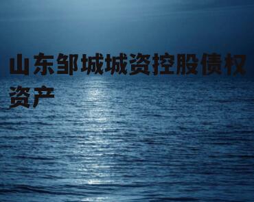 山东邹城城资控股债权资产