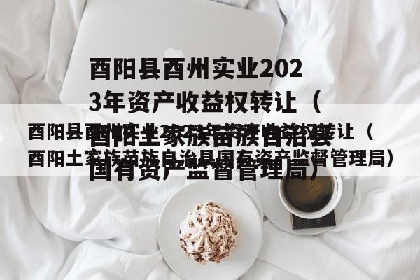 酉阳县酉州实业2023年资产收益权转让（酉阳土家族苗族自治县国有资产监督管理局）