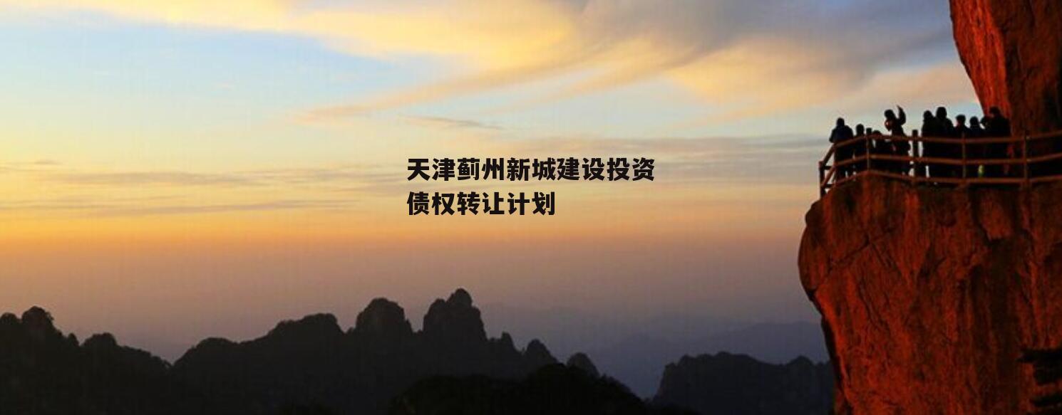 天津蓟州新城建设投资债权转让计划