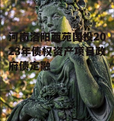 河南洛阳西苑国投2023年债权资产项目政府债定融