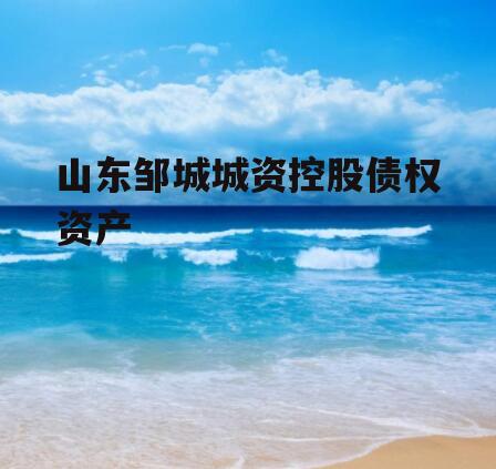 山东邹城城资控股债权资产