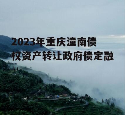 2023年重庆潼南债权资产转让政府债定融