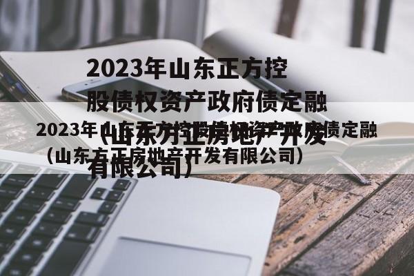 2023年山东正方控股债权资产政府债定融（山东方正房地产开发有限公司）