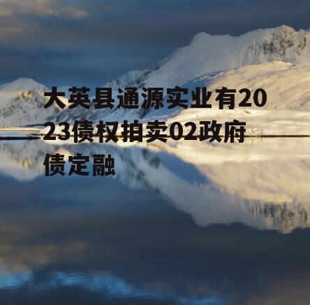 大英县通源实业有2023债权拍卖02政府债定融