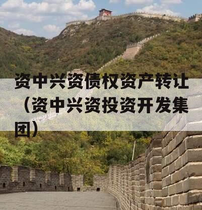 资中兴资债权资产转让（资中兴资投资开发集团）