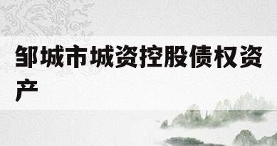 邹城市城资控股债权资产