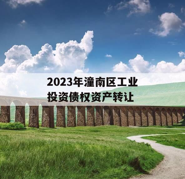 2023年潼南区工业投资债权资产转让 2023年潼南区工业投资债权资产转让