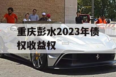 重庆彭水2023年债权收益权 重庆彭水2023年债权收益权