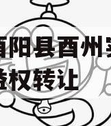 重庆酉阳县酉州实业资产收益权转让