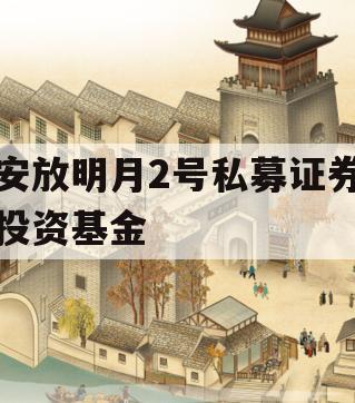 安放明月2号私募证券投资基金