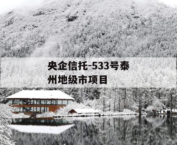 央企信托-533号泰州地级市项目