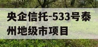 央企信托-533号泰州地级市项目