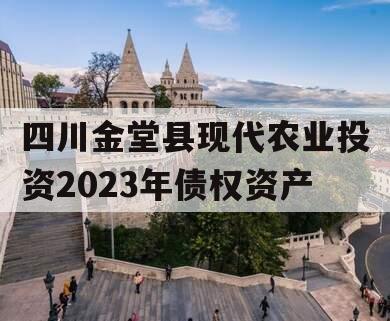 四川金堂县现代农业投资2023年债权资产