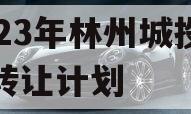 2023年林州城投债权转让计划