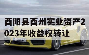 酉阳县酉州实业资产2023年收益权转让