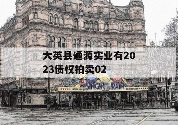 大英县通源实业有2023债权拍卖02