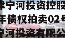天津宁河投资控股2023年债权拍卖02号（宁河投资有限公司）