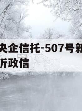 央企信托-507号新沂政信