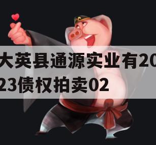 大英县通源实业有2023债权拍卖02