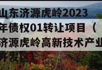 山东济源虎岭2023年债权01转让项目（济源虎岭高新技术产业开发区）
