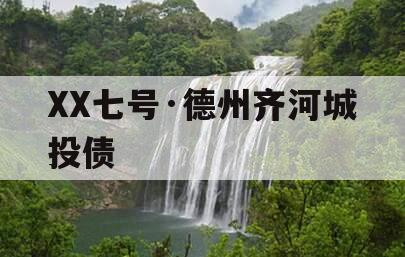 XX七号·德州齐河城投债
