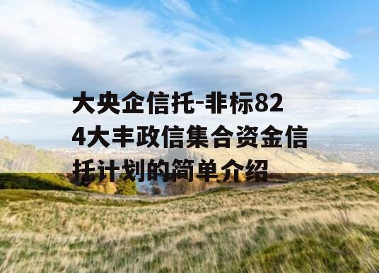 大央企信托-非标824大丰政信集合资金信托计划的简单介绍