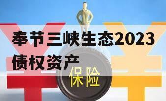 奉节三峡生态2023债权资产