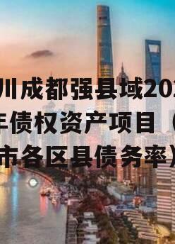 四川成都强县域2023年债权资产项目（成都市各区县债务率）