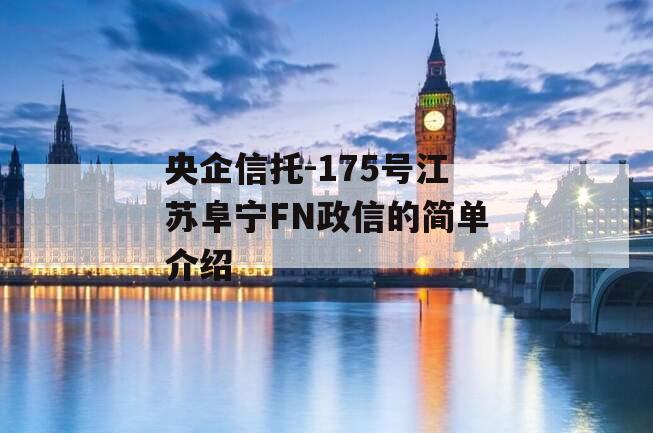 央企信托-175号江苏阜宁FN政信的简单介绍