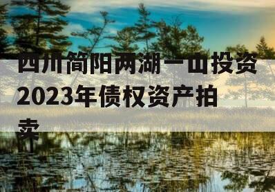 四川简阳两湖一山投资2023年债权资产拍卖