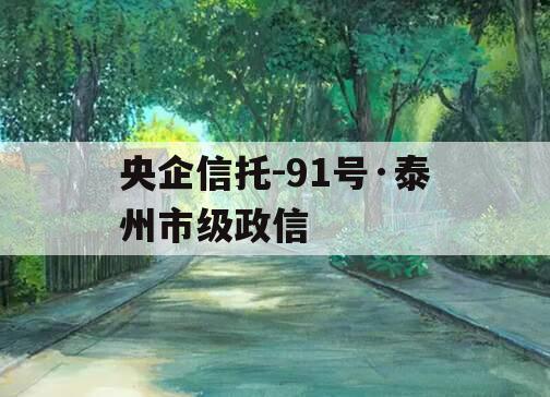 央企信托-91号·泰州市级政信