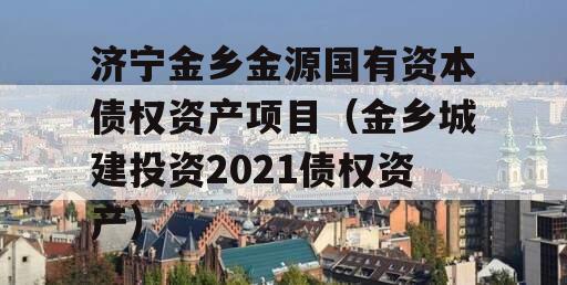 济宁金乡金源国有资本债权资产项目（金乡城建投资2021债权资产）