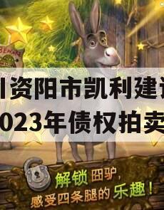 四川资阳市凯利建设投资2023年债权拍卖