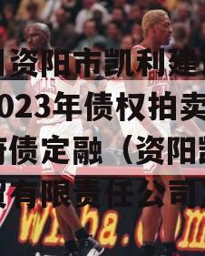 四川资阳市凯利建设投资2023年债权拍卖政府债定融（资阳凯辰商贸有限责任公司）