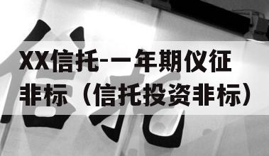 XX信托-一年期仪征非标（信托投资非标）