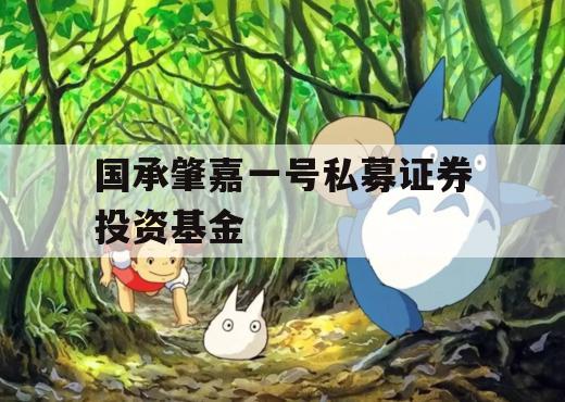 国承肇嘉一号私募证券投资基金