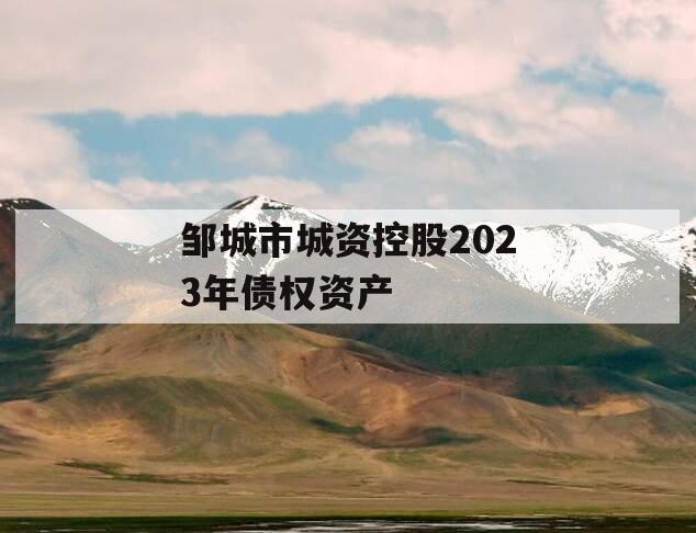 邹城市城资控股2023年债权资产