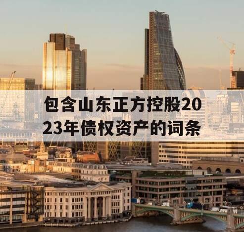 包含山东正方控股2023年债权资产的词条